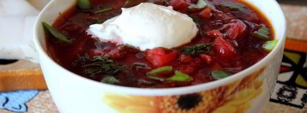 летний борщ со свекольными листьями. Шаг 10