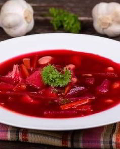 Пикантный борщ с фасолью