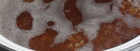 постный борщ с чечевицей и черносливом. Шаг 11