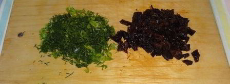 постный борщ с чечевицей и черносливом. Шаг 13