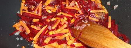 постный борщ с чечевицей и черносливом. Шаг 4