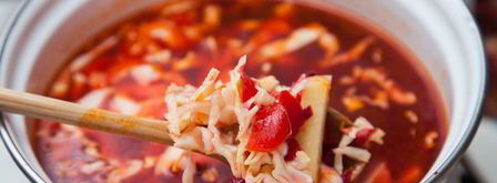 постный борщ с черносливом. Шаг 7