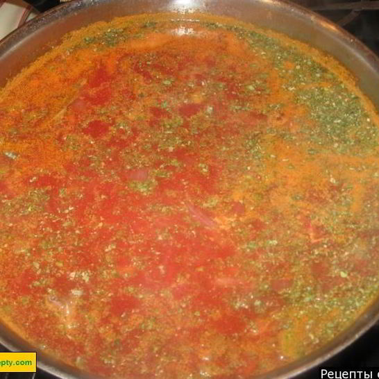 Рецепт постного борща с фасолью и капустой