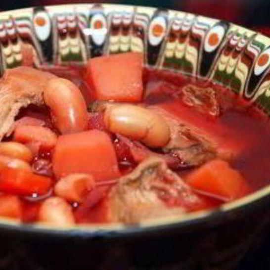 Рецепт постного борща с грибами