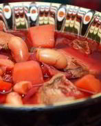 Постный борщ с грибами