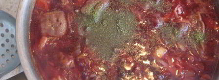 постный грибной борщ с черносливом. Шаг 9