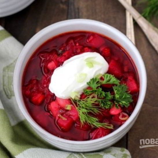 Рецепт веганского борща