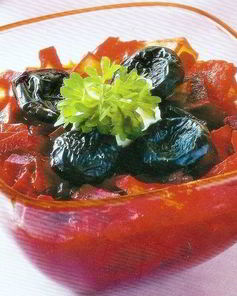 Вегетарианский борщ с черносливом