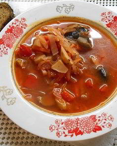 Вегетарианский борщ в мультиварке