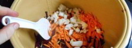 вегетарианский борщ в мультиварке. Шаг 6