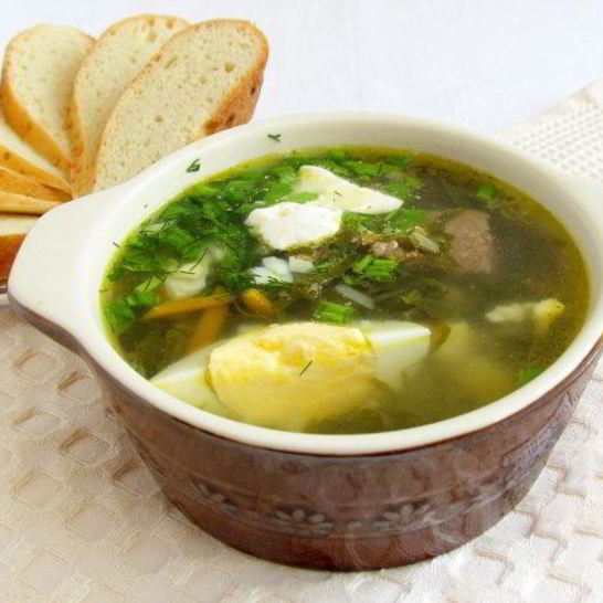Рецепт вкусного борща со щавелем