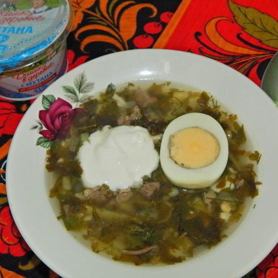 Рецепт зеленого борща