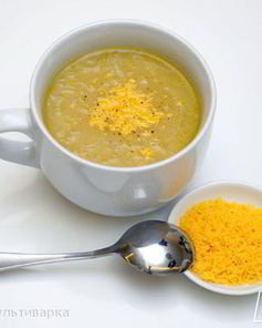 Французский луковый суп с коньяком в мультиварке