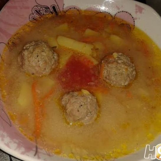 Рецепт горохового супа с фрикадельками