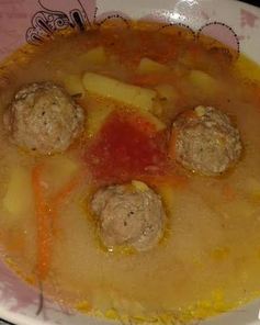 Гороховый суп с фрикадельками