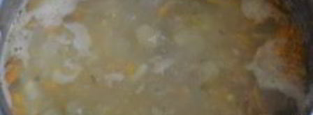 гороховый суп с копченой курицей. Шаг 7