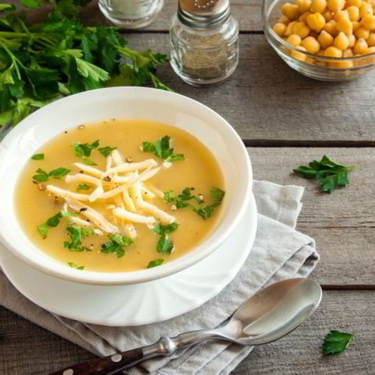 Рецепт горохового супа с сыром