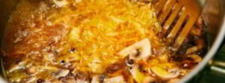 грибной суп с домашней лапшой. Шаг 11