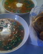 Грибной суп с перловкой