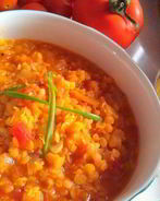 Густой суп из красной чечевицы