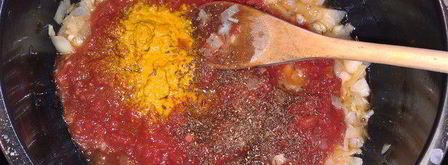 густой суп из красной чечевицы. Шаг 2