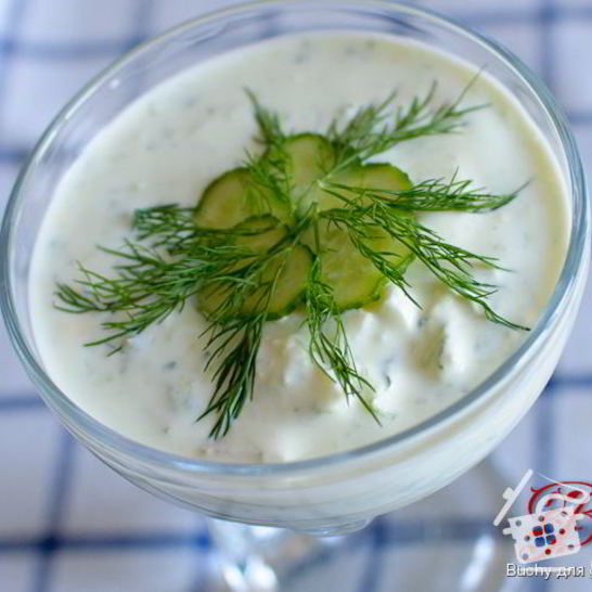 Рецепт холодного огуречного супа