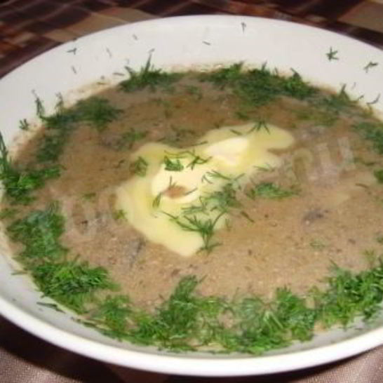 Рецепт крема суп из куриной печени и грибов