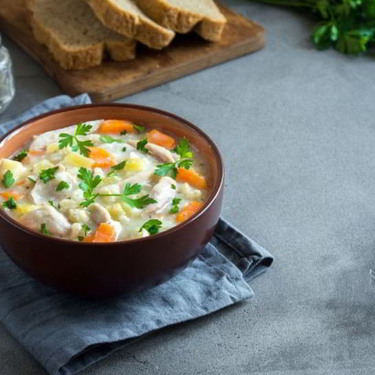 Рецепт куриного супа с яичной лапшой