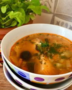 Легкий рыбный суп