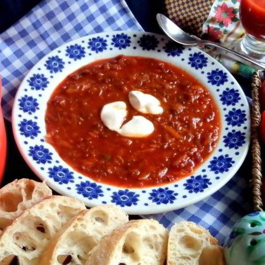 Рецепт легкого свекольного супа без картошки