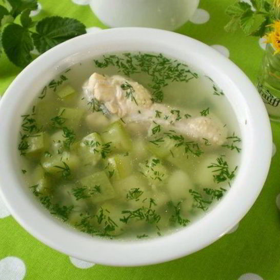 Рецепт летнего супа с курицей