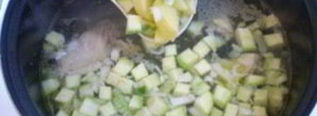 летний суп с курицей. Шаг 6