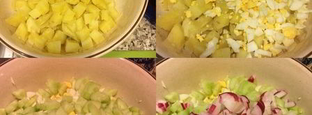 окрошка на айране. Шаг 2