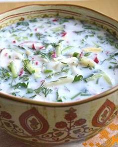 Окрошка на кефире