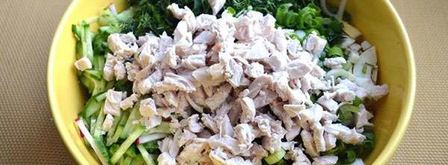 окрошка на кефире. Шаг 2