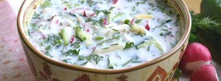 окрошка на кефире. Шаг 5