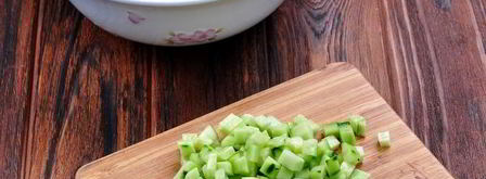 окрошка на курином бульоне. Шаг 6