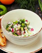 Окрошка на сметане