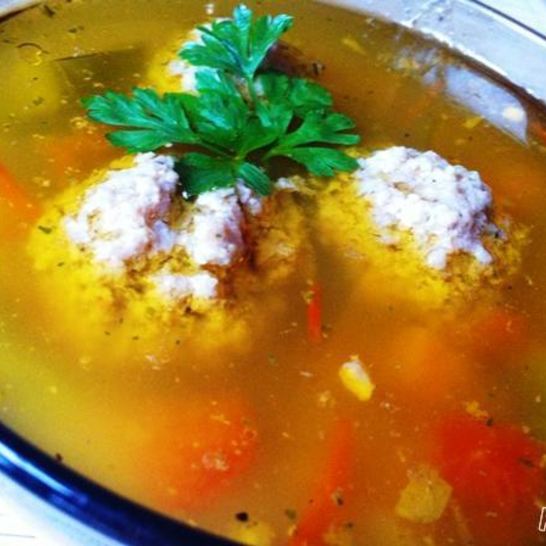 Рецепт овощного супа с фрикадельками