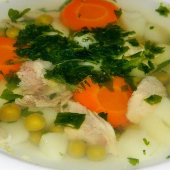 Рецепт овощного супа с курицей