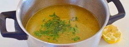 португальский куриный суп с лимоном и мятой. Шаг 14