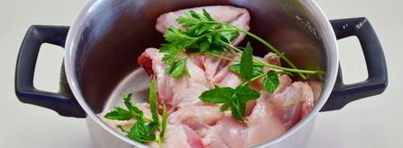 португальский куриный суп с лимоном и мятой. Шаг 4