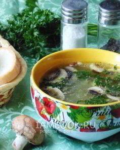 Рассольник с грибами