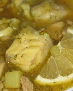 Рыбный суп из зубатки