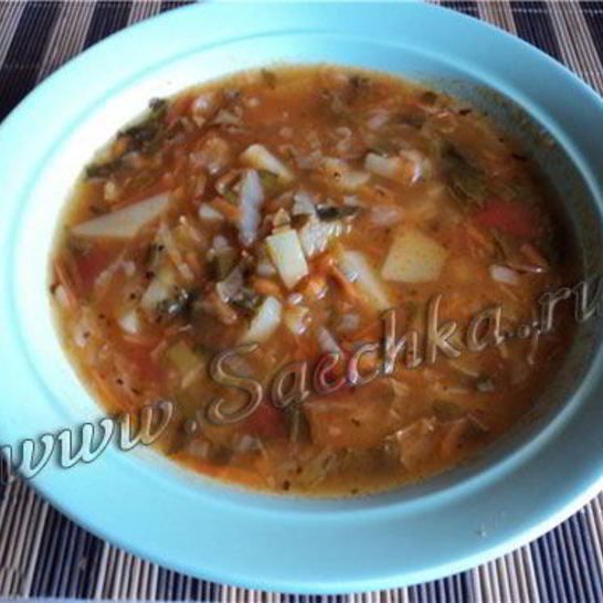 Рецепт постных щей