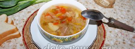 щи из квашеной капусты в мультиварке. Шаг 11