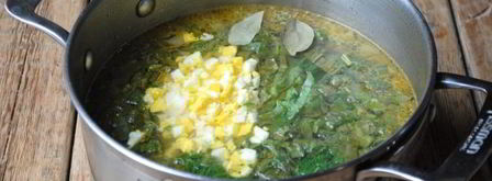 щи из щавеля на курином бульоне. Шаг 9