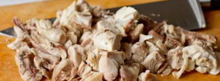 сливочный суп с курицей и грибами. Шаг 7