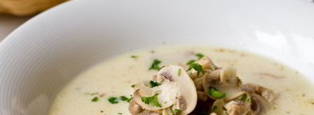 сливочный суп с курицей и грибами. Шаг 10