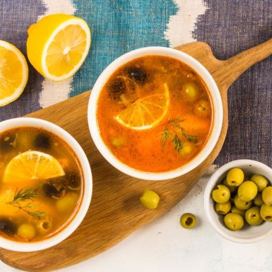 Рецепт солянки из семги